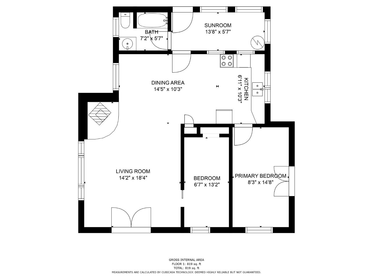 Detail Gallery Image 1 of 1 For 21925 Bear Creek Way, Los Gatos,  CA 95033 - 2 Beds | 1 Baths