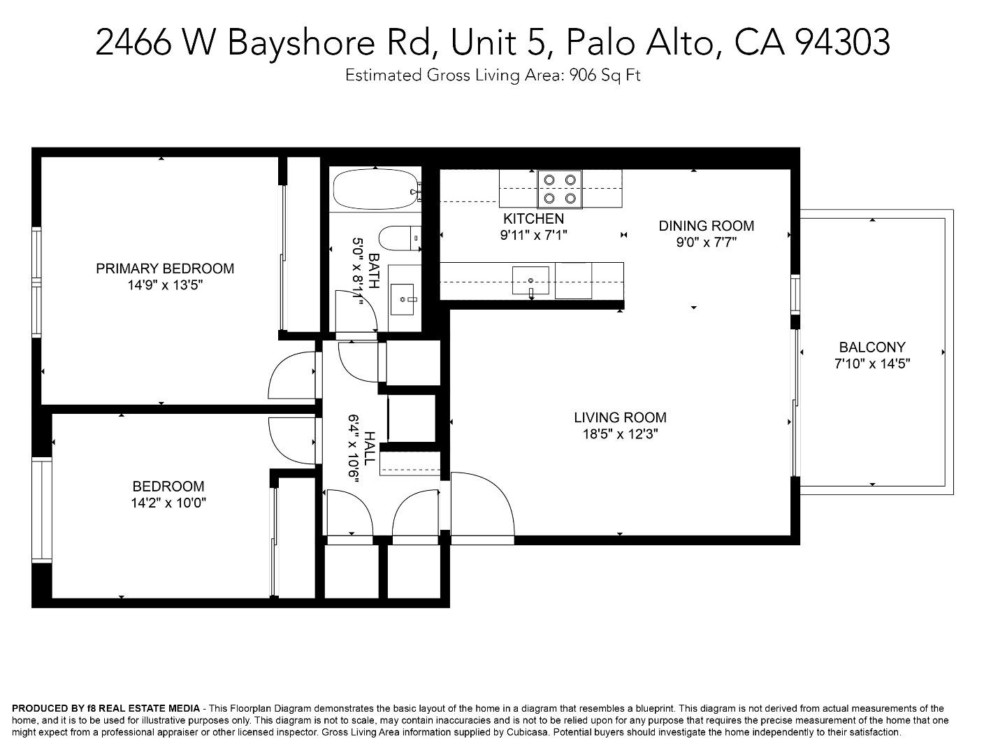 Detail Gallery Image 4 of 35 For 2466 W Bayshore Rd #5,  Palo Alto,  CA 94303 - 2 Beds | 1 Baths